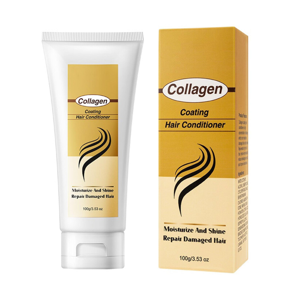 Collagen Hair Mask Deep Conditioning Treatment for Damaged Hair with Deep Hydration 3.53 oz