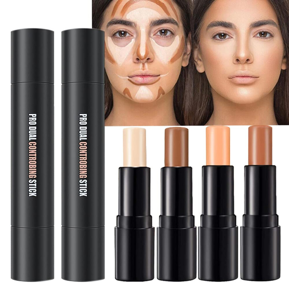Cream 4 Colors Contour Stick Makeup Kit With Smooth Blendable Texture And Longlasting Waterproof Finish