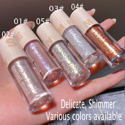 Liquid Glitter Eyeshadow Set 5PCS Waterproof Longwear QuickDrying MultiDimensional Shimmer 1