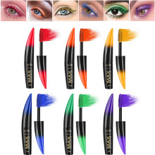 Colored Mascara Set 6 Colors Waterproof Long Lasting Volumizing Fiber Eyelash Makeup Kit