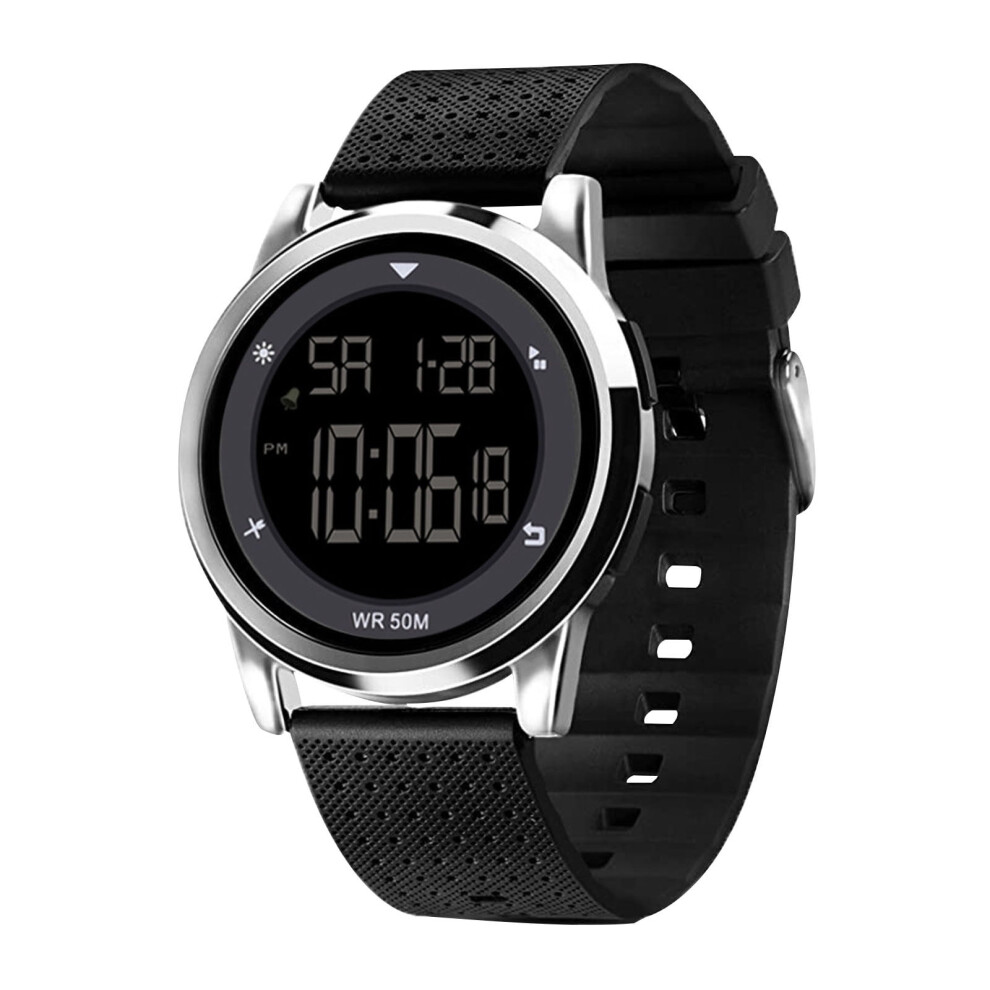 Viflosae 2024 Cyber Monday Deal: Fashionable Metal Electronic Watch With Date, Alarm & Luminous - Compatible With Multiple Functions Light 9191629424030