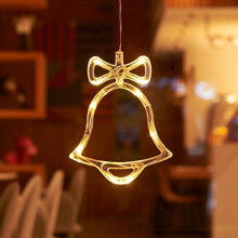 LED Christmas String Lights with Suction Cup Room Window Snowflake Decoration for Christmas, Wedding, Party, Home Decorations (Warm White)