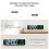 Alarm Clock Digital LED Display Portable Modern Battery Operated Mirror Clock USB Powered Smart Snooze Multi-function Time Temperature 4