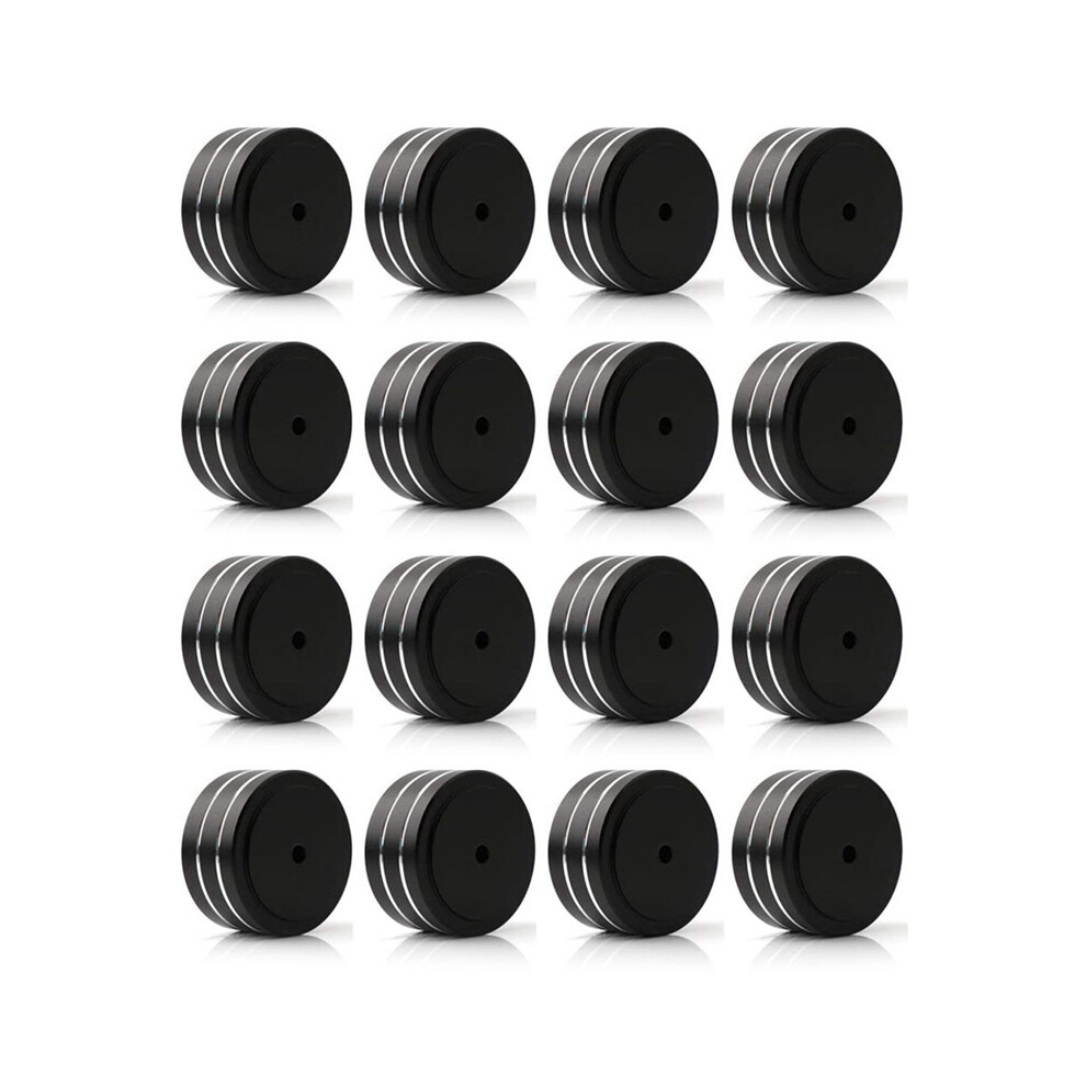 16Pcs 40X20mm Aluminum Hifi Amp Speaker Isolation Stand Turntable Feet Pad 9395123903026