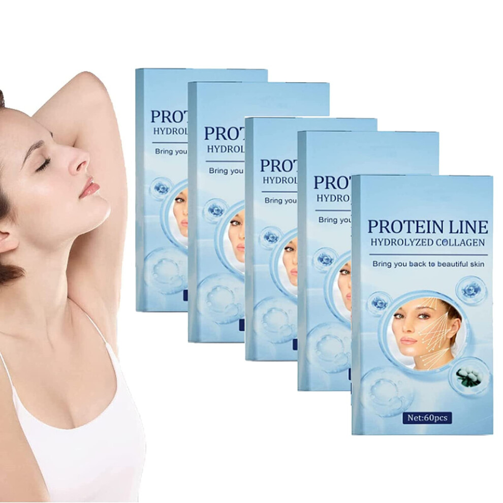 Korean Protein Thread for Face Lift with Soluble Collagen, Skin Tightening and Wrinkle Reduction (5 Boxes)