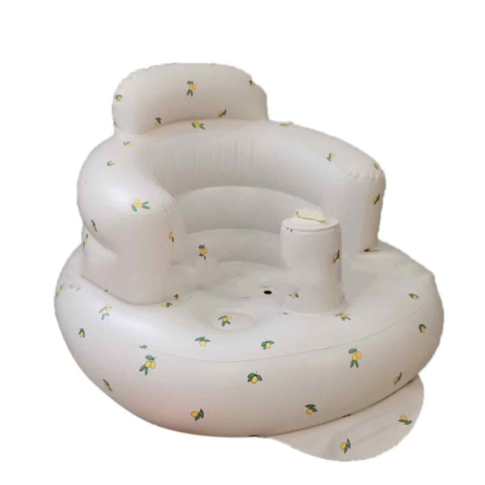 Foldable Inflatable Baby Seat for Learning to Sit, Safe Materials for Baby PVC Chair with Quick Inflation Deflation, Comfortable Blow Up Infant
