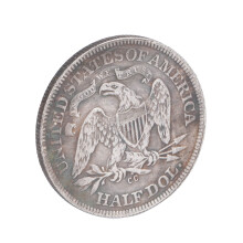 Vintage Attractive Coin For Numismatic Enthusiasts, Meticulously Restored Commemorative Coin With Fine Workmanship, Brass Silver Plating Collectible