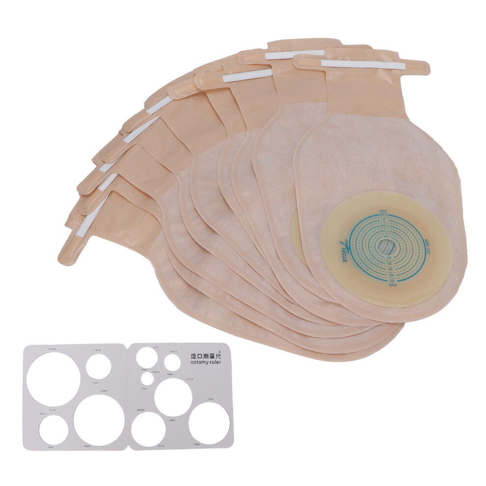 Medical Ostomy Bag for Daily Use, Anti-Odor Film with Activated Carbon Filter and One-Piece Drainable Ostomy Bag Configuration, Exhaust Vent and