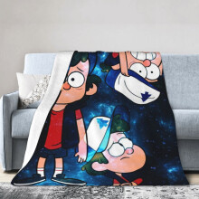 Gravity Falls Hoteldecke, Anime-Decke für Bett, Sofadecke, ultraweiche Fleecedecke für Schlaf- und Wohnzimmer, 152 x 127 cm
