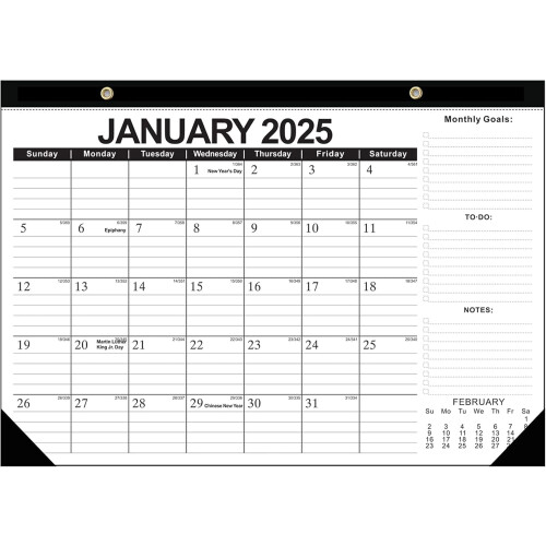 2025-2026Ημερολόγιο τοίχου γραφείου 17" x 12" Μεγάλα μηνιαία εξώφυλλα 18 μηνών από