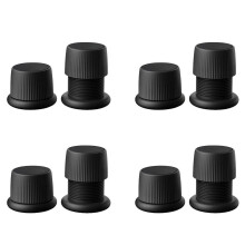 8x nastavitelné zvedáky postelí, těžké zvedáky nábytku, pohovky, stolu, gauče, podlahového zvedáku - černé