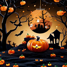 Imréiteach Maisiúcháin Oíche Shamhna Kayannuo Lanterns Páipéir Oíche Shamhna Maisigh an Cóisir Fhéile agus Maisigh na Props Crochta
