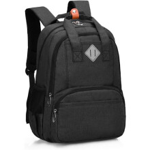 Perfekte Schultaschen mit vielen Fächern für Jungen, Mädchen und Kinder von 6-18 Jahren (Schwarz) - Perfekt