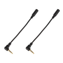 2 db TRS-TRRS átalakító, 3,5 mm-es mikrofon adapterkábel telefonhoz, tablethez, SLR-hez