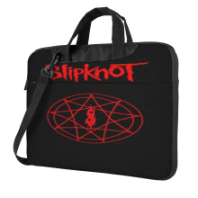Taška na notebook Slipknot, taška cez rameno na notebook alebo tablet, elegantná, odolná a vodeodolná látka, 13, 14, 15,6 palca, čierna
