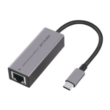 Cárta Líonra USB Alloet, Oiriúntóir Ethernet Gigabit USB 2.5G2500Mbps (Cineál-C-RJ45)