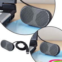 Actieve luidspreker, soundbar met snoer, computergeluidsbox voor tv, desktop, laptop, computer, zwart