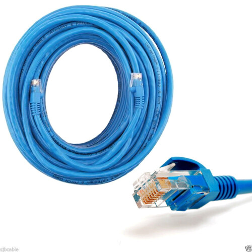 Μπλε Νέο 75' FT Feet CAT6CAT6RJ45Ethernet Δίκτυο Καλώδιο LAN Patch Καλώδιο Γρήγορο 2