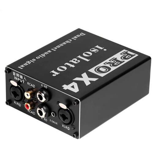 PRO X4Πολυλειτουργικός Απομονωτής Ήχου, Απομονωτής Θορύβου Ήχου XLR 6,5Mm3,5Mm, Φίλτρο