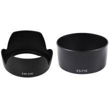 EW-63II solblender for EF28mm F/1.8 og EF28-105mm objektiver og dedikert bajonett-solblender for EF50mm