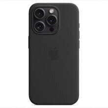 Husă din silicon compatibilă cu iPhone 15Pro, compatibilă cu MagSafe (FMY), neagră, compatibilă cu iPhone 15Pro