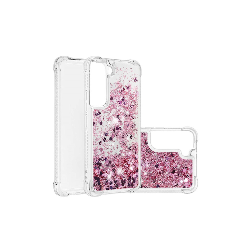 Glitter Bling Tpu Case Compatible With Samsung Galaxy S22 Rose Gold 9448196929353