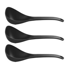 Conjunto de 3 Colheres para Arroz, Sopa Ramen, Sopa Japonesa, Colher Funda, Colher de Madeira, Colheres Chinesas, Colher para Servir Ramen
