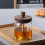 Teedose, Zuckersirupspender, Küchenbehälter, Gemüsefach, Holz, Glas 3