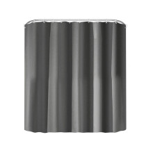 Bathroom Essentials Bocqde -suihkuverhosetti - polyesteri, nopeasti kuivuva, painotettu helma, lyhyt malli, pestävä, yhteensopiva standardin