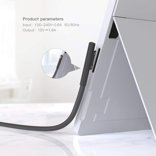 Φορτιστής Surface Go, τροφοδοτικό τοίχου φορτιστή Surface 24W15V1.6A συμβατό με το Microsoft Surface Go 1