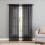 Cortinas de voile transparente com passantes para varão, ideais para cozinha, quarto e sala de estar (40x80 polegadas de comprimento, 2 painéis). 1