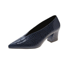 OAVQHLG3B Scarpe décolleté a punta con tacco medio, scarpe retrò, scarpe da lavoro con tacco grosso, scarpe per tutte le stagioni