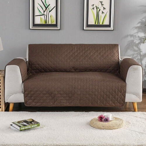 WSYW2Seater Αδιάβροχα καλύμματα καναπέ καπιτονέ κάλυμμα καναπέ, προστατευτικό χαλάκι 2