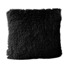 HEVIRGO7PCS Cald Moale Pufos Față de Pernă Husă Pernă Acasă Pat Canapea Mașină Decorare, Negru