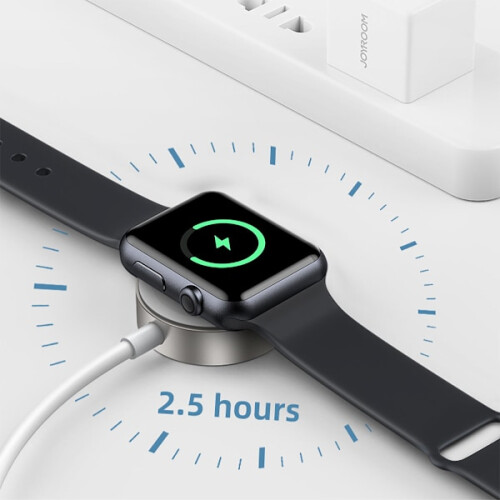 Joyroom συμβατό με Apple Watch με μαγνητικό φορτιστή Apple Watch USB-C σε λευκό χρώμα 2