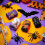 Κορδέλα με συρμάτινη άκρη για το Halloween, εκτύπωση νυχτερίδας και μάγισσας, συμβατή 6