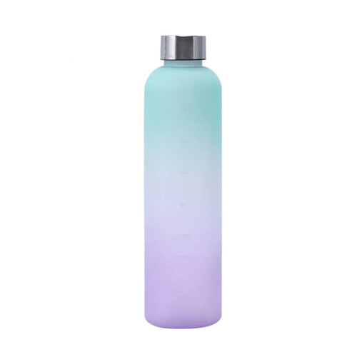 Ποτήρι νερού Iumwxz1000ml με διαβάθμιση, καπάκι από ανοξείδωτο ατσάλι, φορητό αθλητικό 1