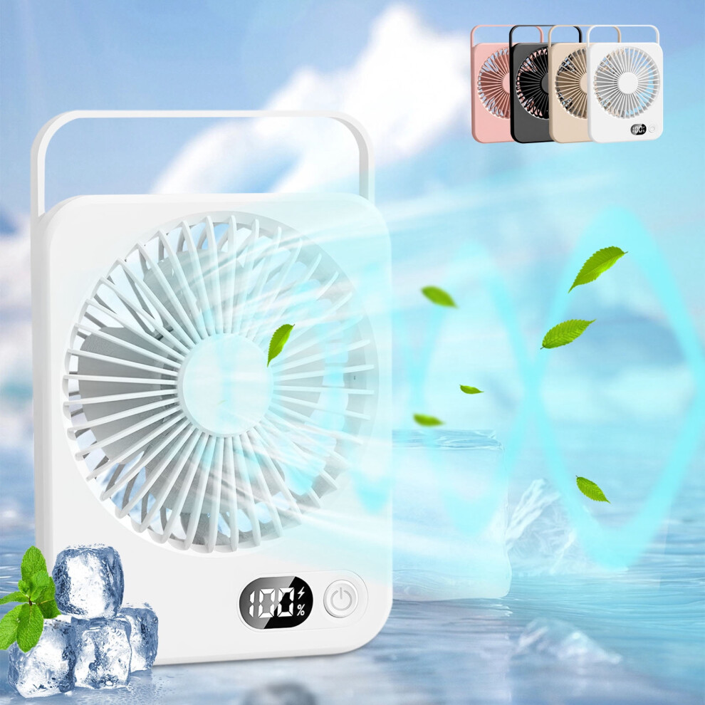 Celnncoe Desk Fan, Rechargeable Long Battery Ultra-Thin 180 Tilt Folding Fan, Ultra-Quiet High Wind Power For Desktop, Home, Travel 9004841992167
