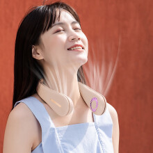 40% Off Gnobogi Portable Neck Fan, Bladeless Wearable Fan 2400mAh, Rechargeable USB Desk Fan, compatible with headphones design