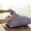 Phantoscope Single Button Cotton Blend Series Decorative Throw Pillow, 12" x 20", Light Purple, 2 Pack 4