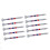 10Pcs Transparent Plastic Golf Tees, Reduce Side Spin & Friction 15
