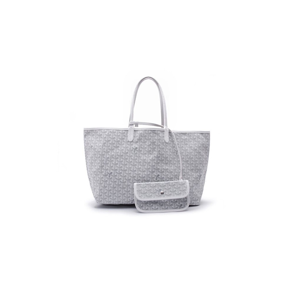 Women's Simple Shoulder Bag, Shopping Bag, Star Fan Zi, Mother Bag Pu, Large Capacity White 9004841992723