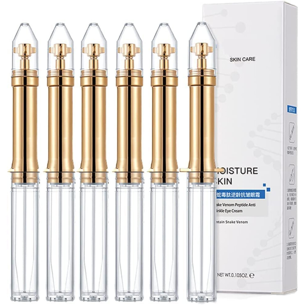 Snake Venom Peptide Anti Wrinkle Eye Cream 6pcs for Dark Circles Puffiness and Fine Lines