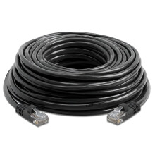 60 m Ethernet-netværkspatchkabel Cat6 til Xbox PC-modem, PS4, PS3, router (60 m) - sort, ny
