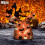 Halloween-dekoration2 stk. pose Græskar slikpose Snackpose Bagepose Cookiepose Gavepose Halloween-artikler 1