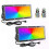 Lot de 2 projecteurs LED 50W RGB pour extérieur avec télécommande 1