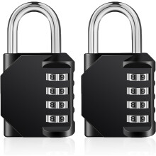 YZhouD Combination Lock, 4 Digit Combination Padlock Outdoor, School Lock, Gym Lock (Pink)