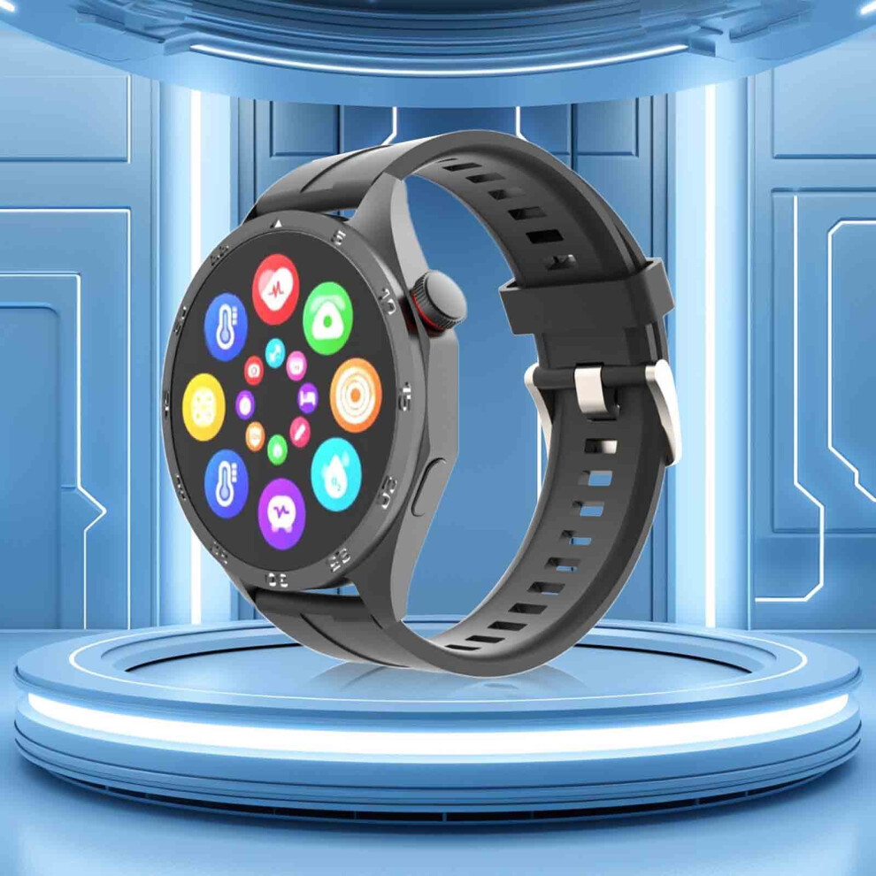 Txmfgh Smart Watch Hd, Bluetooth Calling, Long Battery, Custom Dials (Black, Silver) Black,Silver 9423501357984