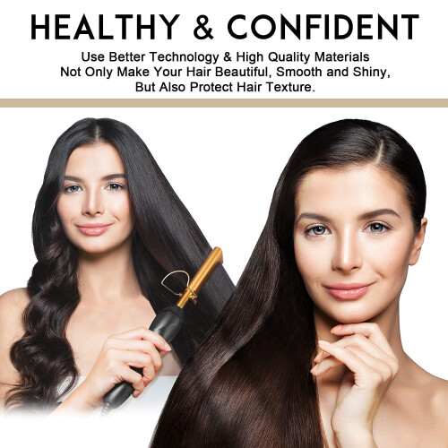 Dicasser Hot Comb Ηλεκτρική χτένα θέρμανσης, Κεραμική χτένα θερμότητας με πίεση, βούρτσα 2