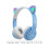 Ασύρματα ακουστικά BOFEER Cat Ears Flash Light, φωνητικός έλεγχος Bluetooth, συμβατά με ροζ 4